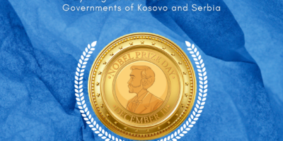 2020 Nobel Peace Prize for Donald Trump by Magnus Jacobsson and Kosovo and Serbia on the Real KBrett's Stack of Stuff