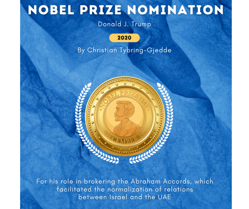 2020 Tyrbring-Gjedde nominates Trump for Nobel Peace Prize on the Real KBrett's Stack of Stuff