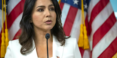 Tulsi Gabbard targeted by Quite Skies on the Real KBrett Stack of Stuff