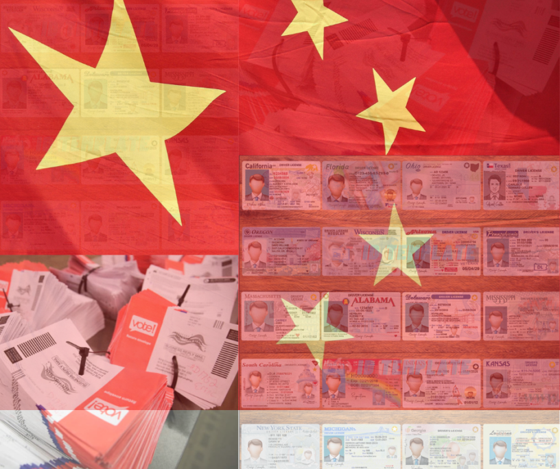 China plot using fake drivers licenses for chinese voters in 2020 election