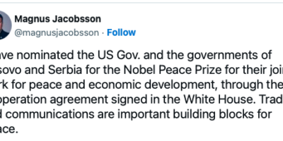 Trumps 2nd Nobel Peace Prize Nomination in 2020 on the Real KBrett's Stack of Stuff