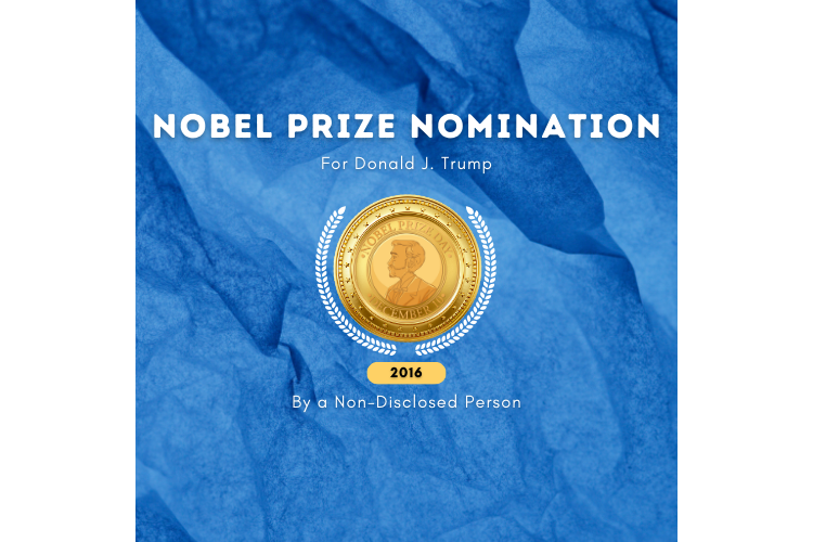 Nobel Peace Prize nomination in 2016 by a non-disclosed person at the Real KBrett's Stack of Stuff